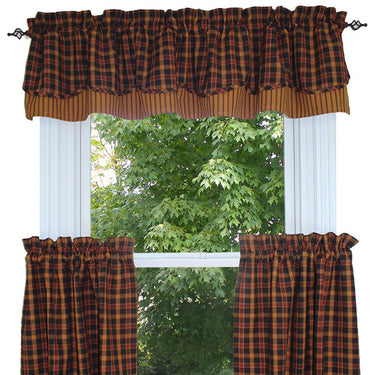 Homestead - Black Fairfield Valance VF330011 - The Fox Decor